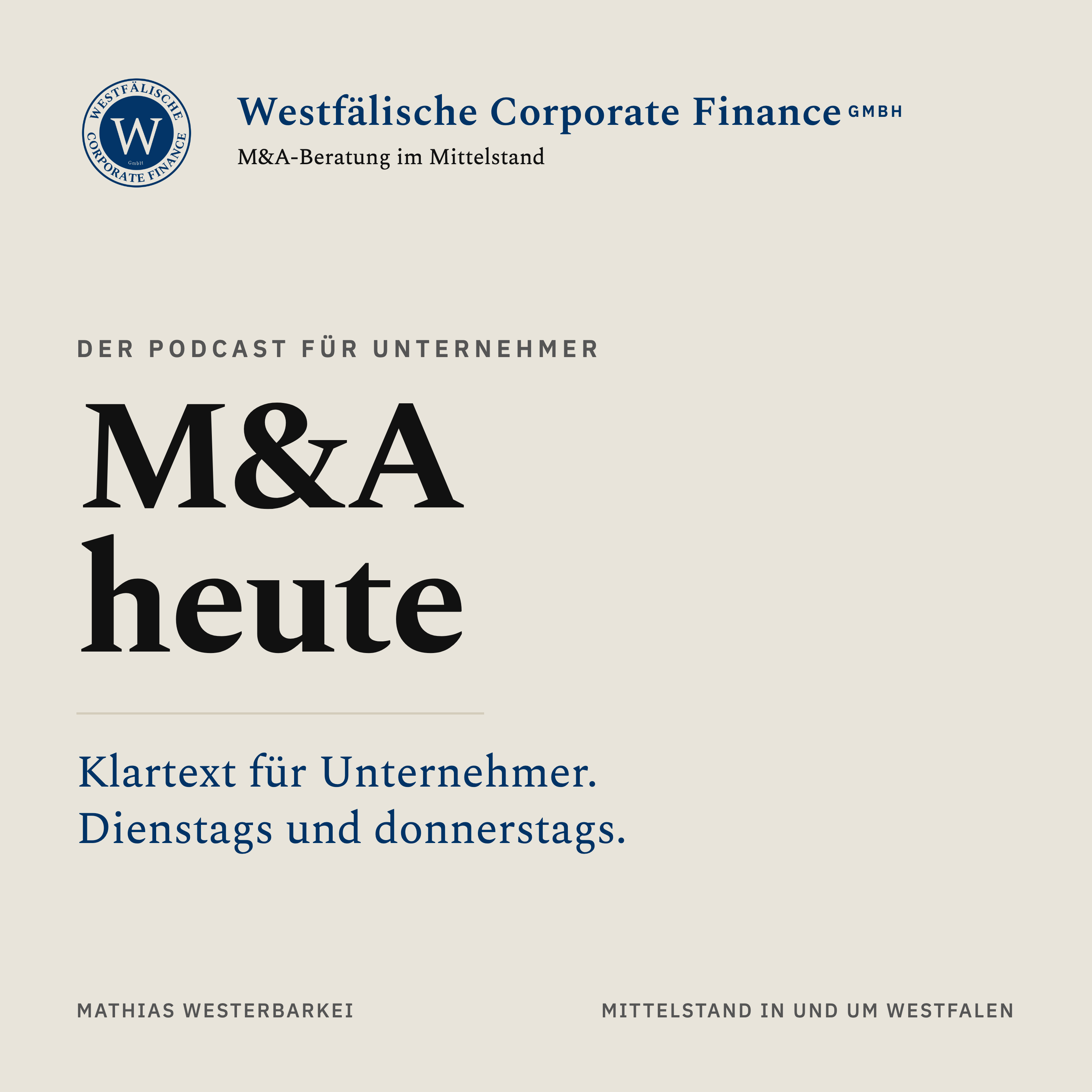 Logo of the podcast M&A heute Podcast M&A heute